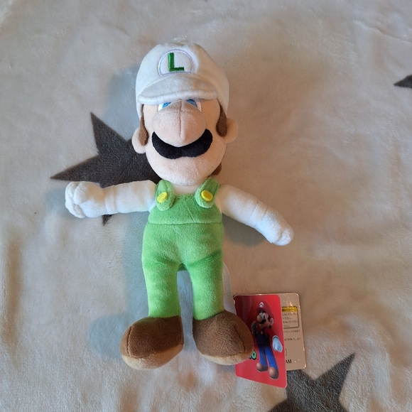 2012 Little Buddy Fire Luigi S Plush Super Mario Bros Tag - Picture 1 of 11